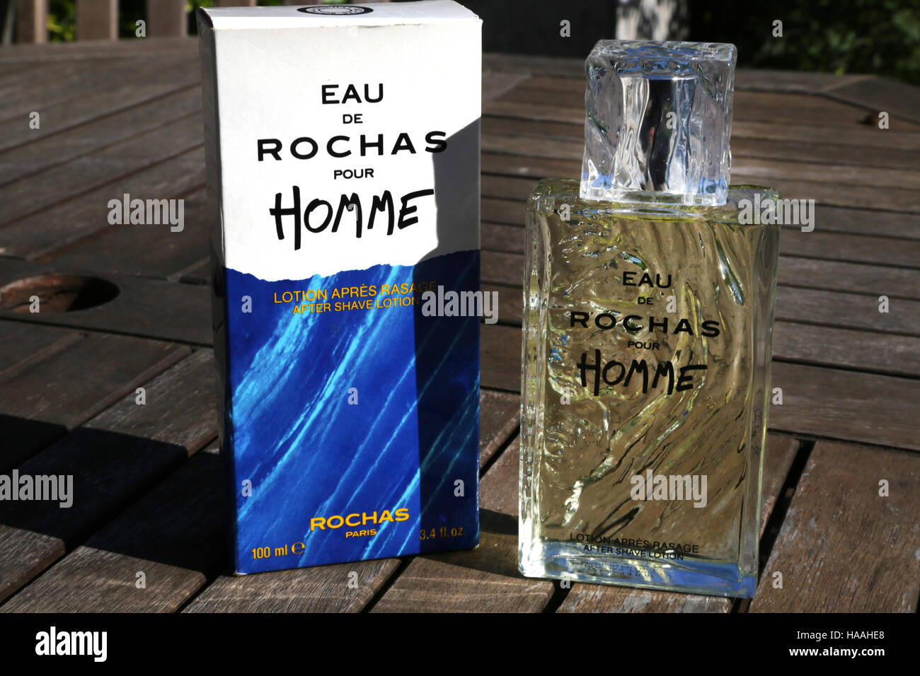 Eau De Rochas Pour Homme After Shave Stock Photo - Alamy