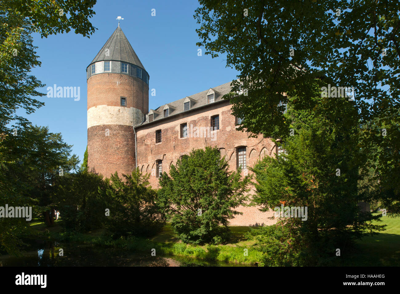 Deutschland, Nordrhein-Westfalen, Kreis Viersen, Brüggen, Burg Stock Photo