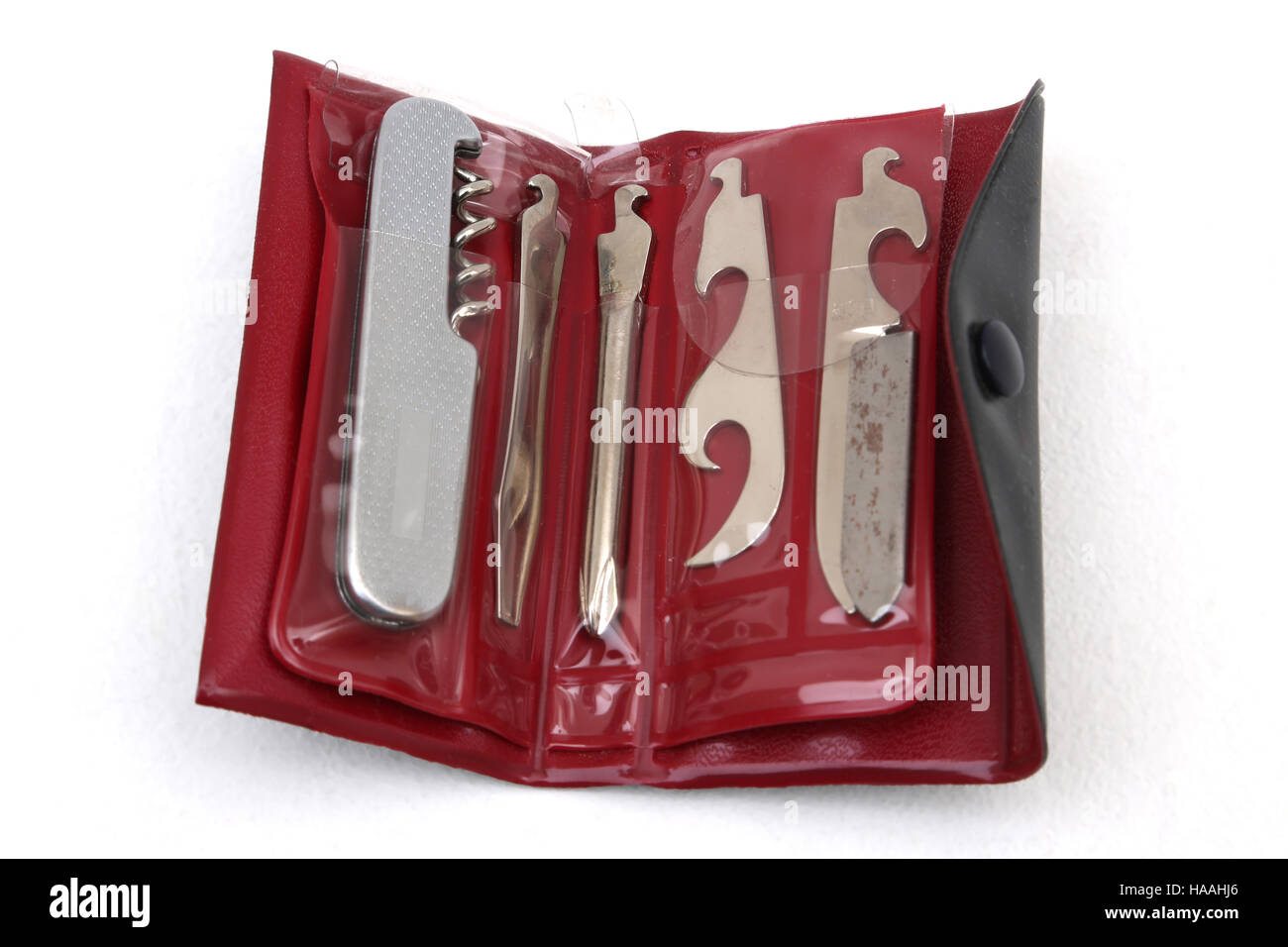 Swiss Army Knife Set Stock Photo Alamy