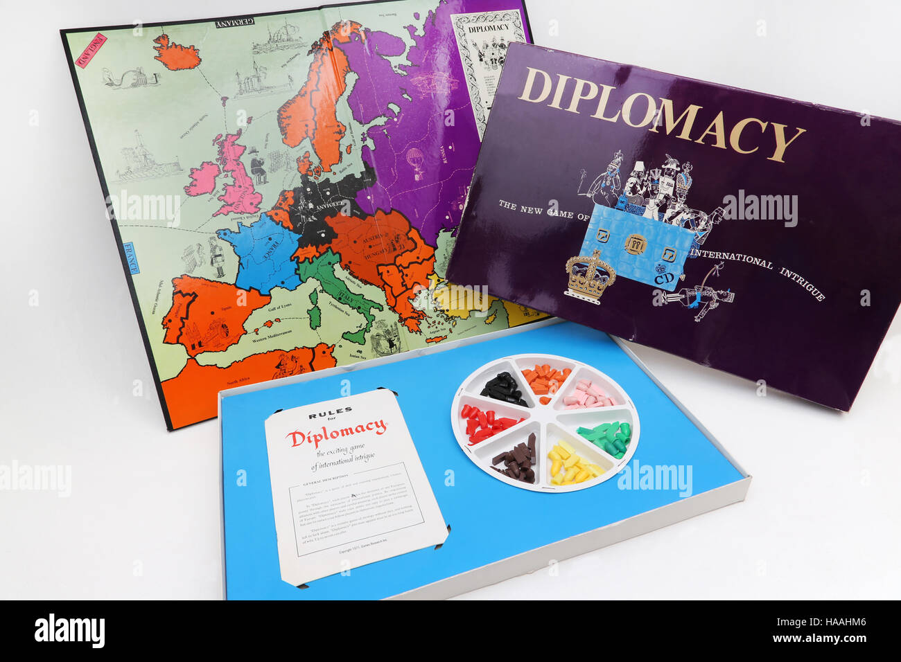 Diplomacy Board Game Stock Photo