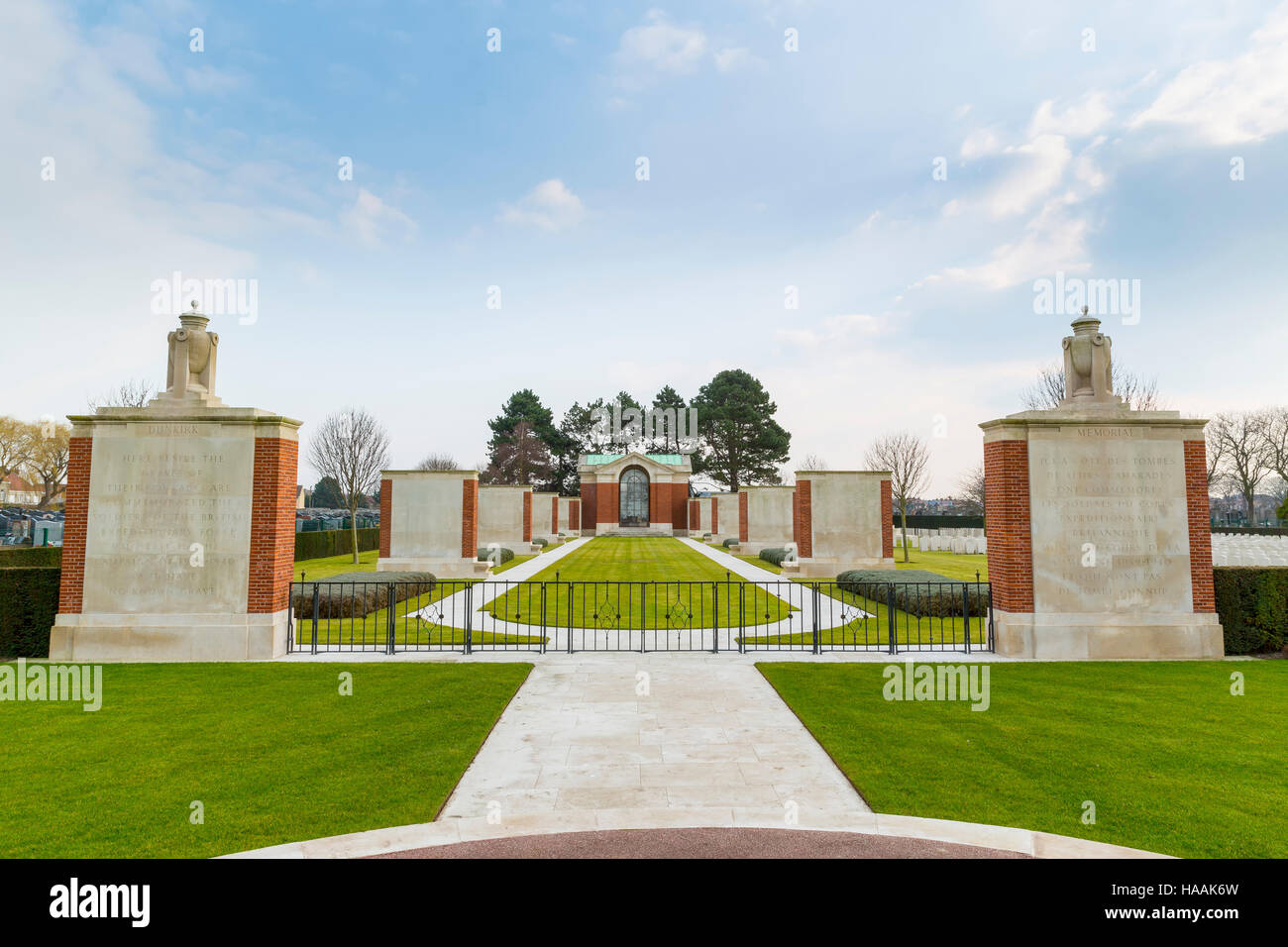The Commonwealth War Graves Commission (CWGC) DUNKIRK MEMORIAL CEMETARY