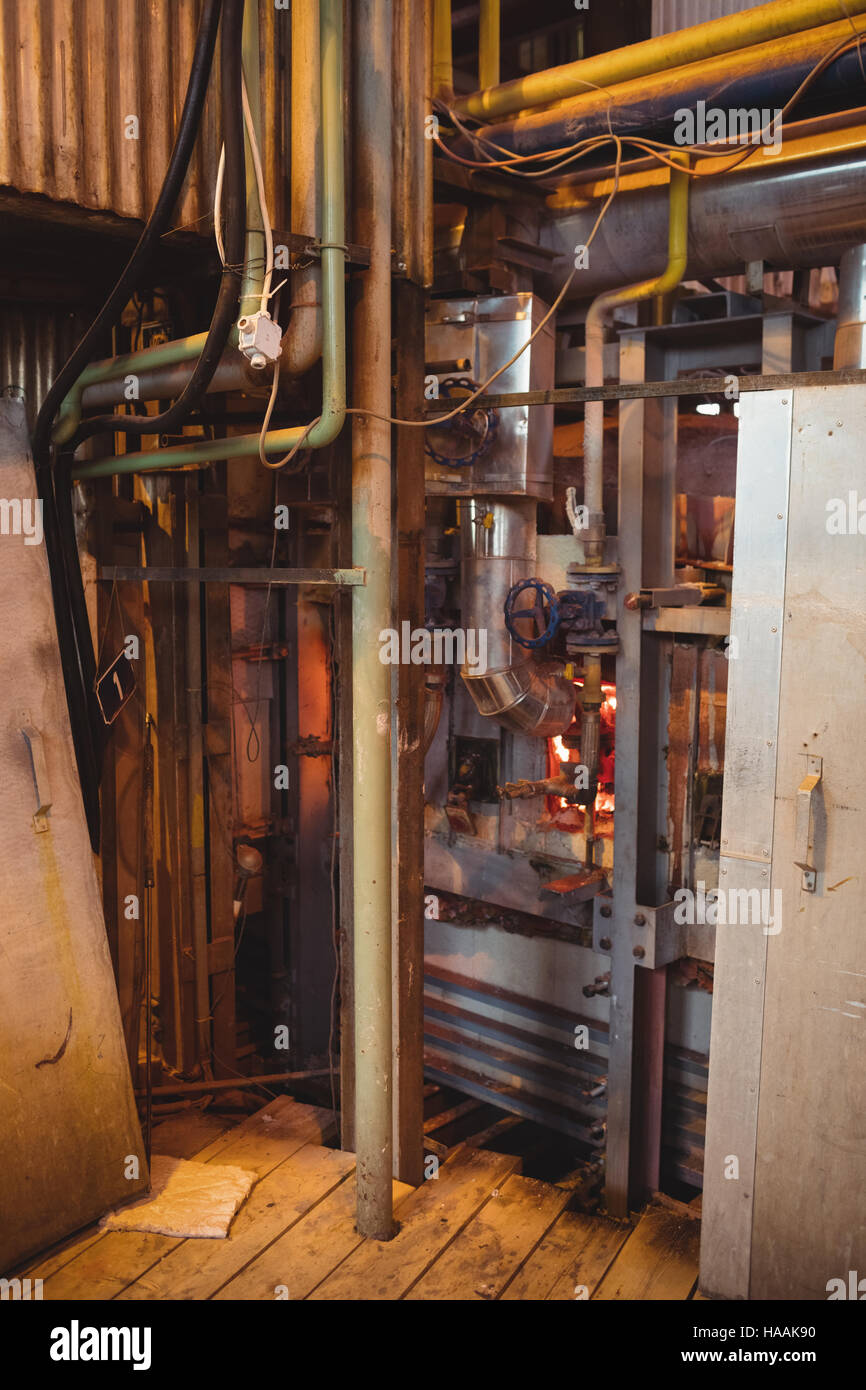 Glassblowers oven at glassblowing factory Stock Photo Alamy