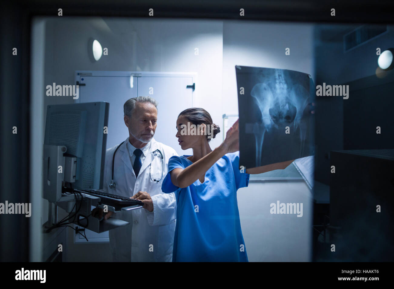 Mature doctor nurse studying hi-res stock photography and images - Alamy