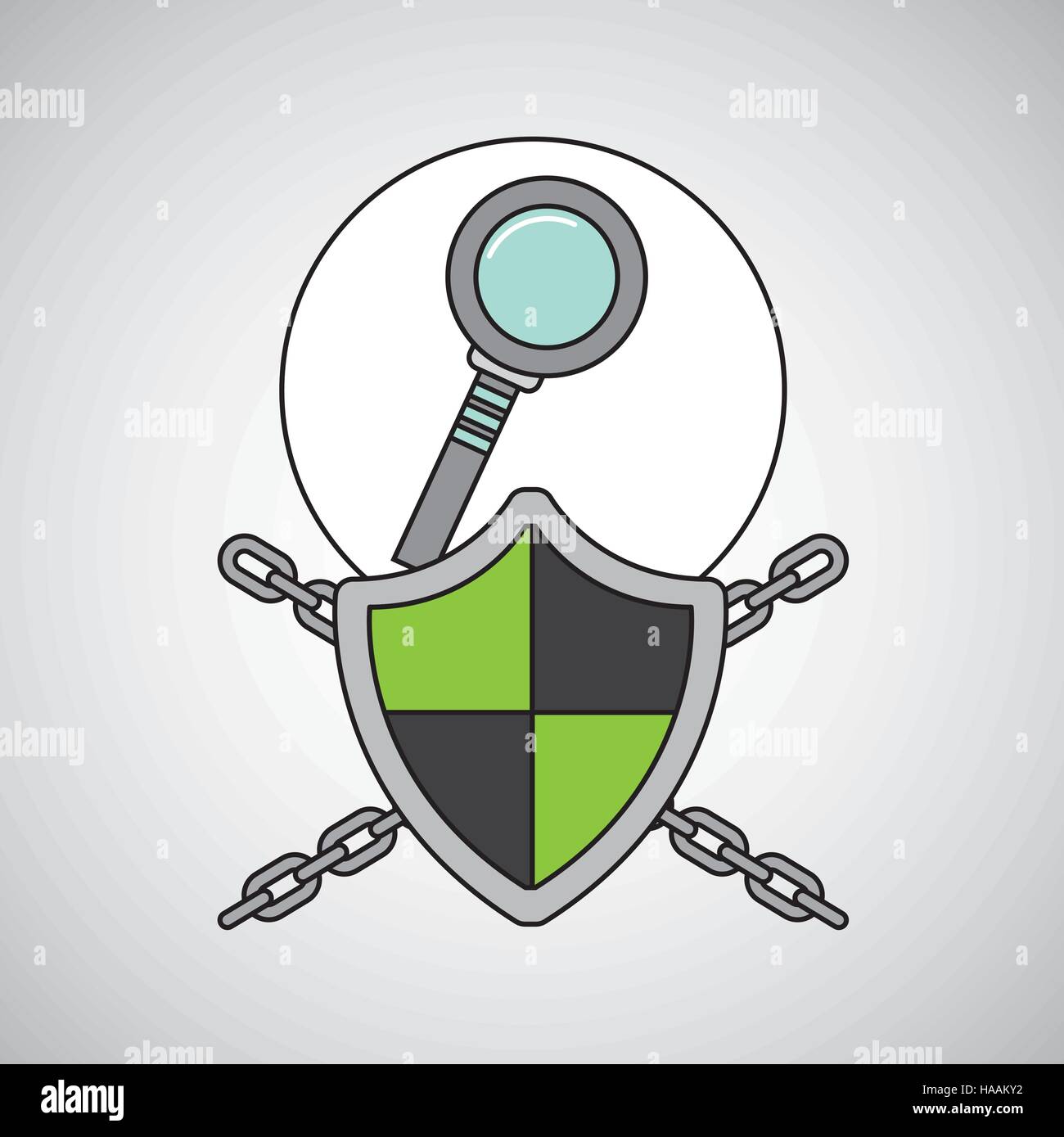 Searching Protection System security system data searching vector illustration eps 10 Stock Vector ...