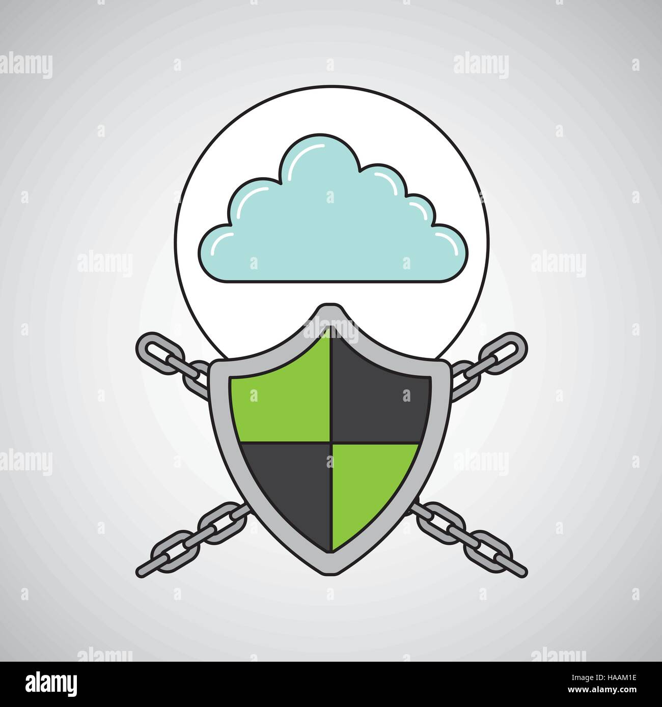 security system data cloud vector illustration eps 10 Stock Vector ...