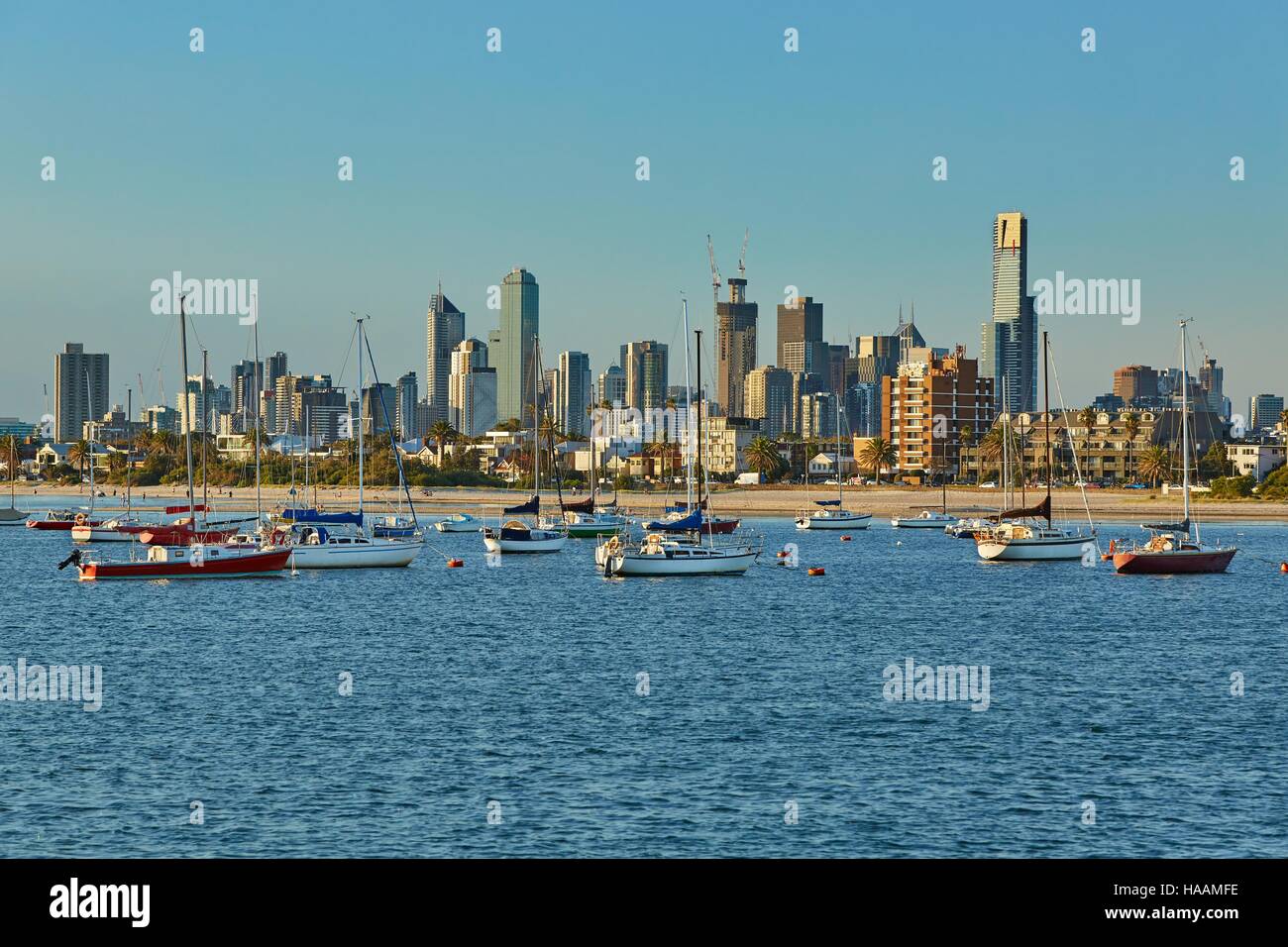 Melbourne city view Stock Photo - Alamy