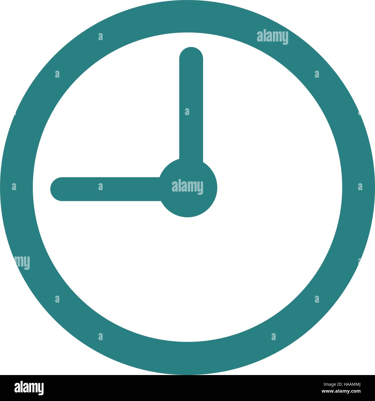 time clock isolated icon vector illustration design Stock Vector Image ...