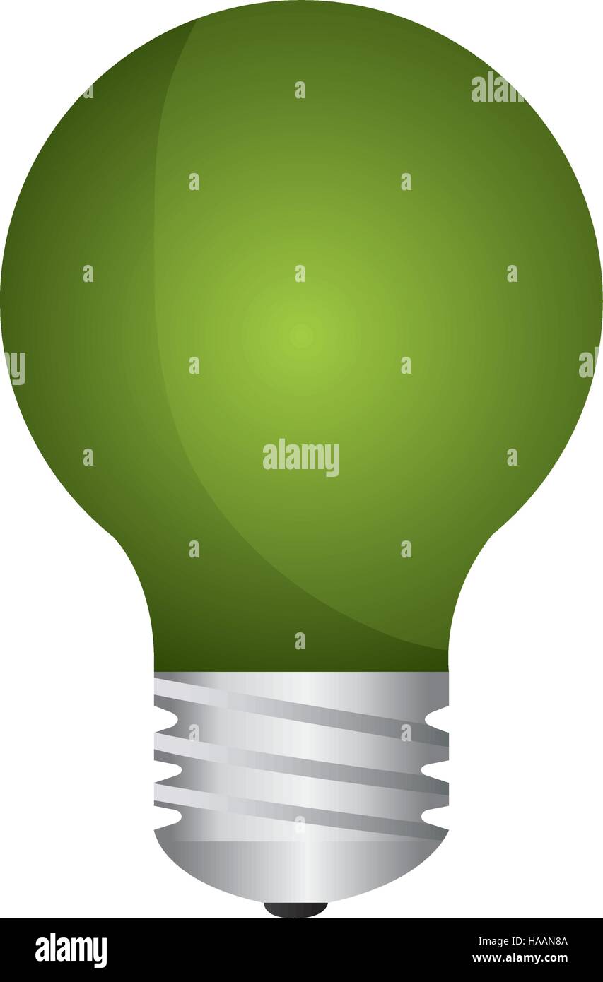 bulb light ecology symbol vector illustration design Stock Vector Image ...