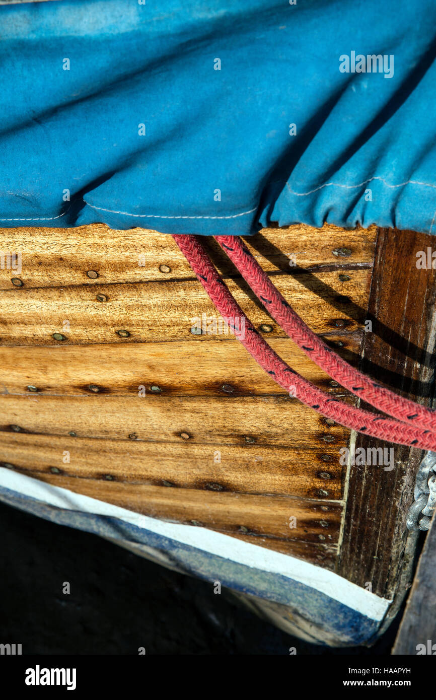 hull of a wooden boat, barque, vein, matter, brown, plan, old, materials, wood, texture, screw, background, surf, nervure, mater Stock Photo