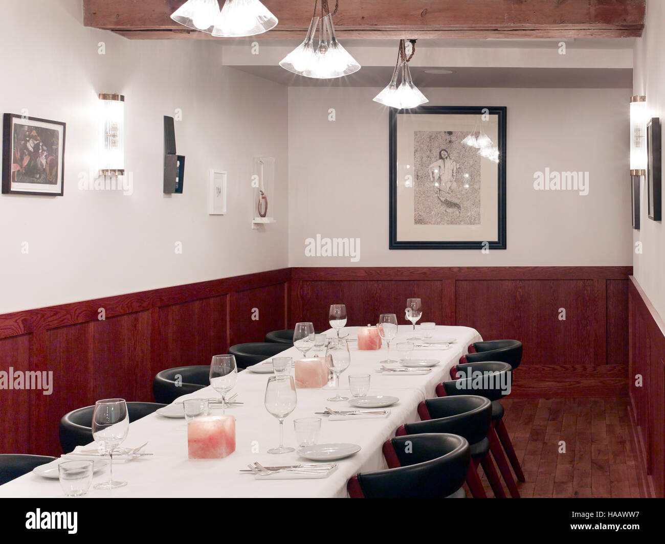 Private Dining With Formal Laid Table Hixter City London