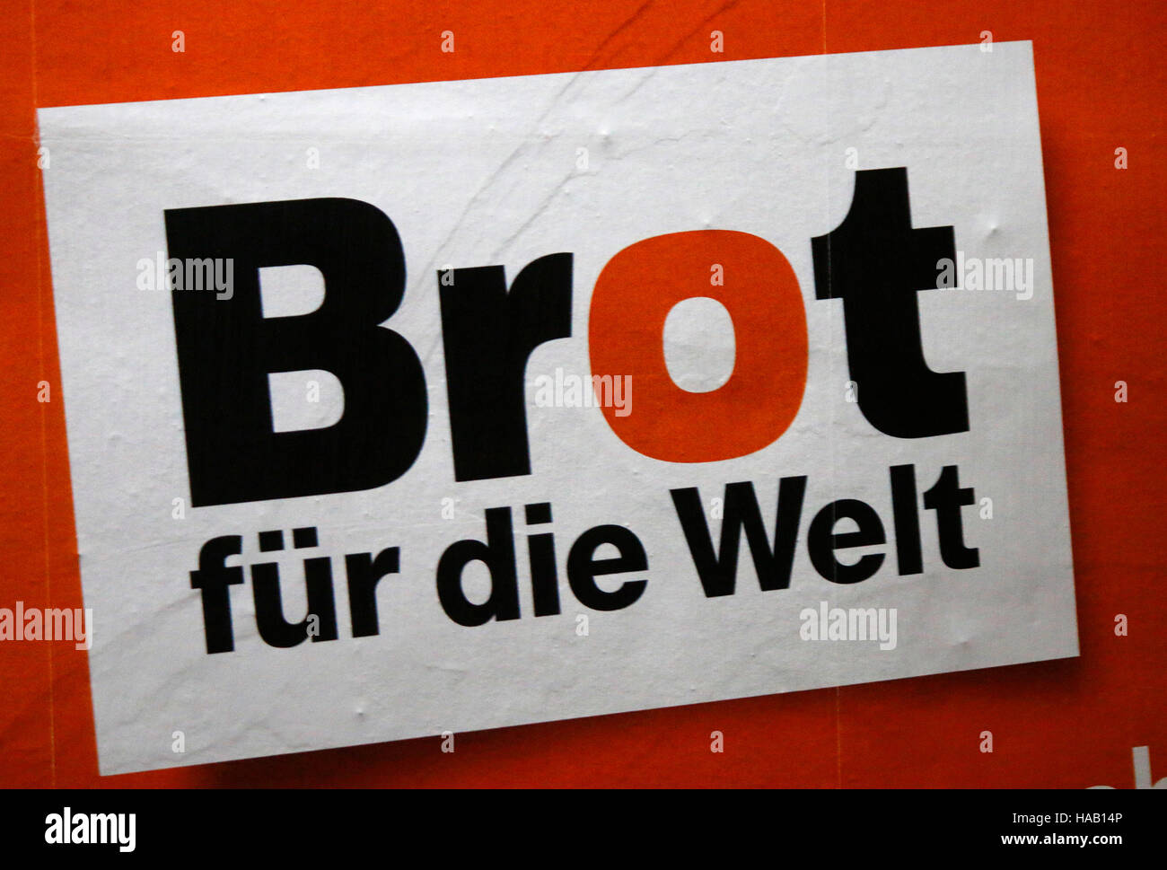 das Logo der Marke 'Brot fuer die Welt', Berlin. Stock Photo