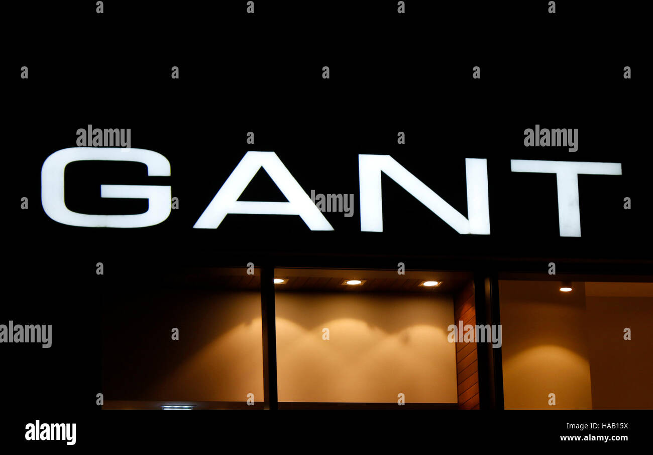 das Logo der Marke 'Gant', Berlin. Stock Photo
