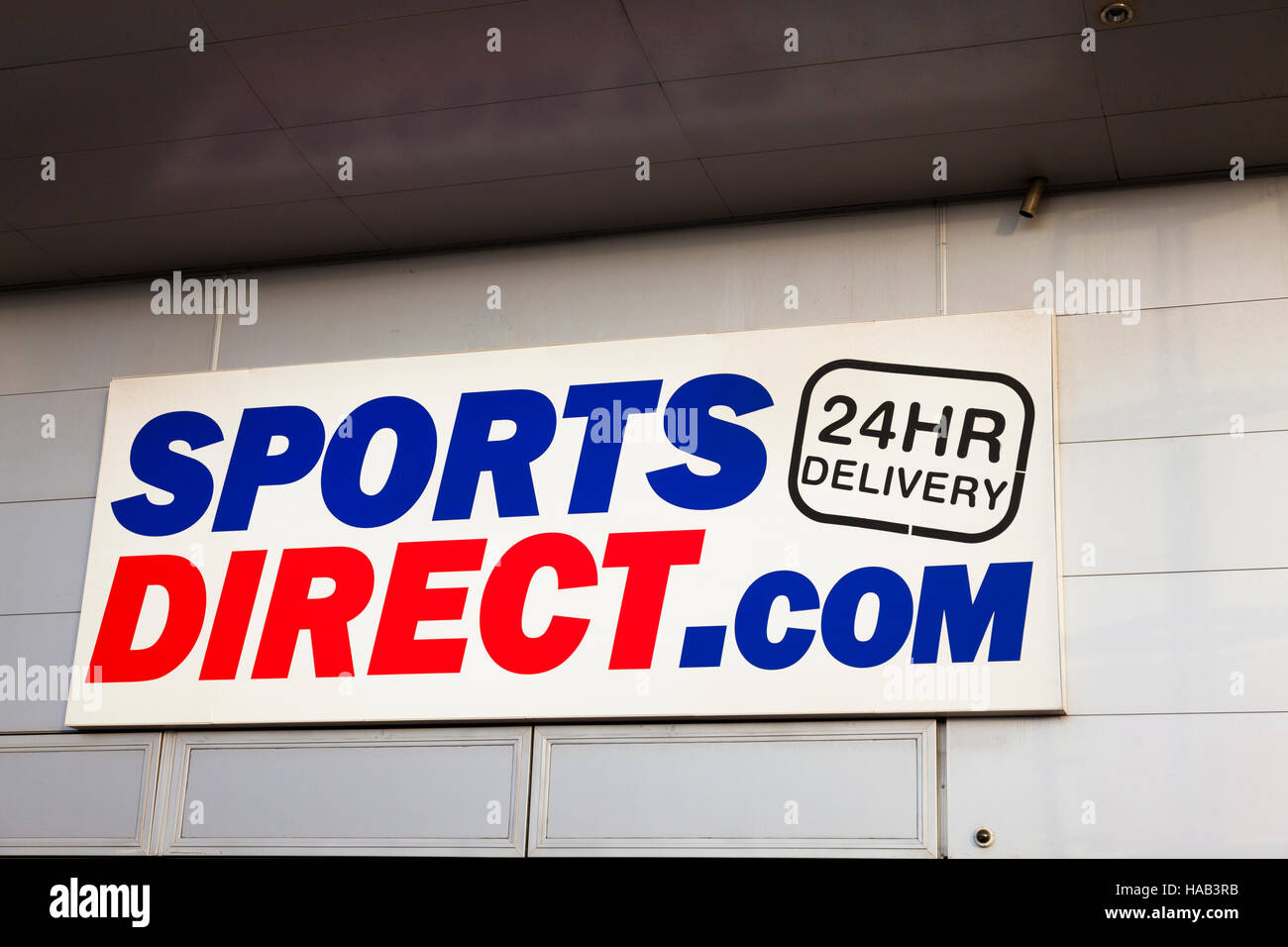 Shop sign, Sports Direct, London, UK Stock Photo Alamy