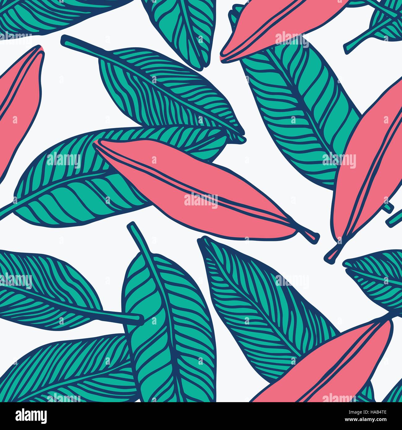 seamless tropical jungle floral pattern background Stock Vector Image ...