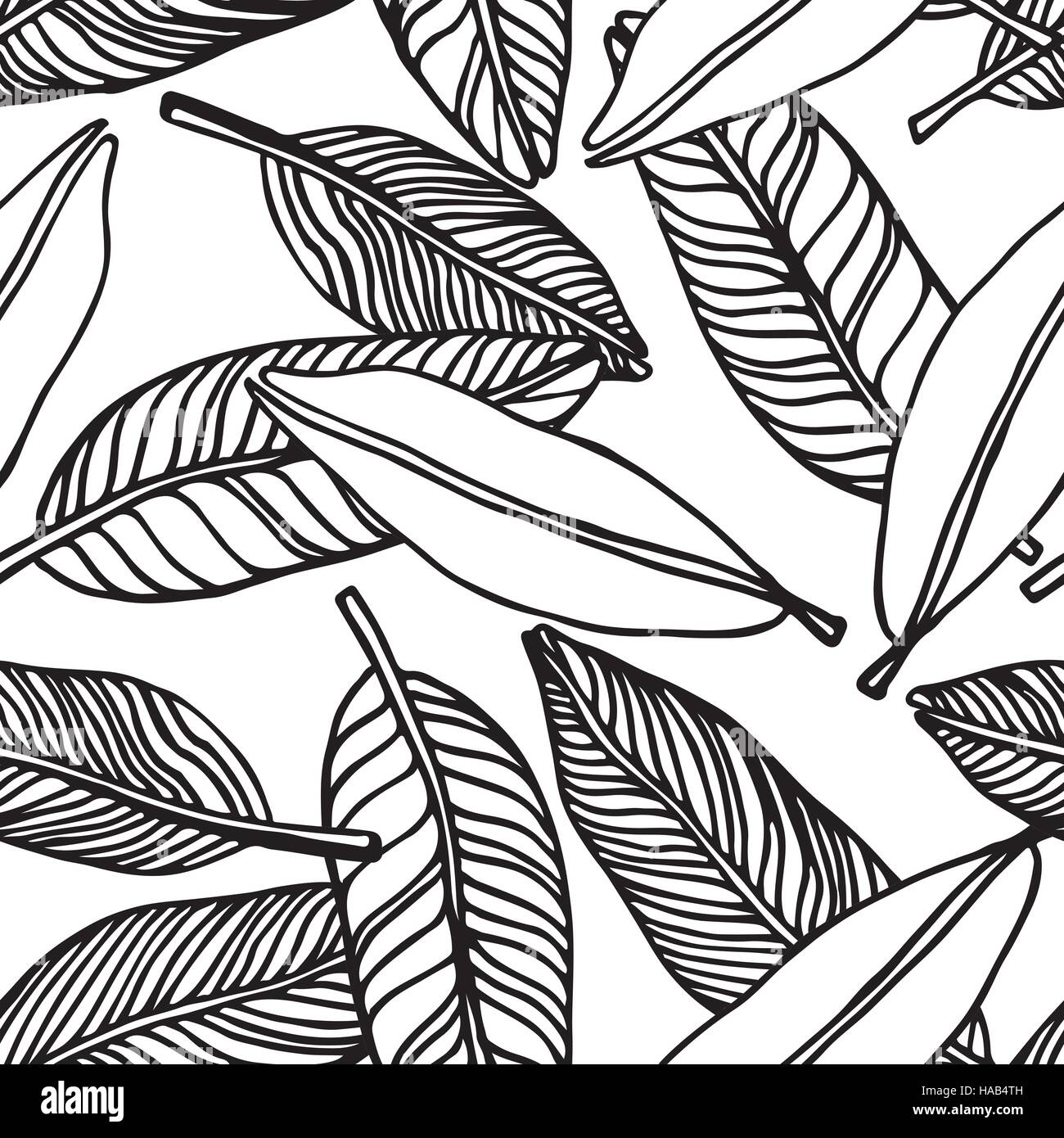 seamless tropical jungle floral pattern background Stock Vector Image ...