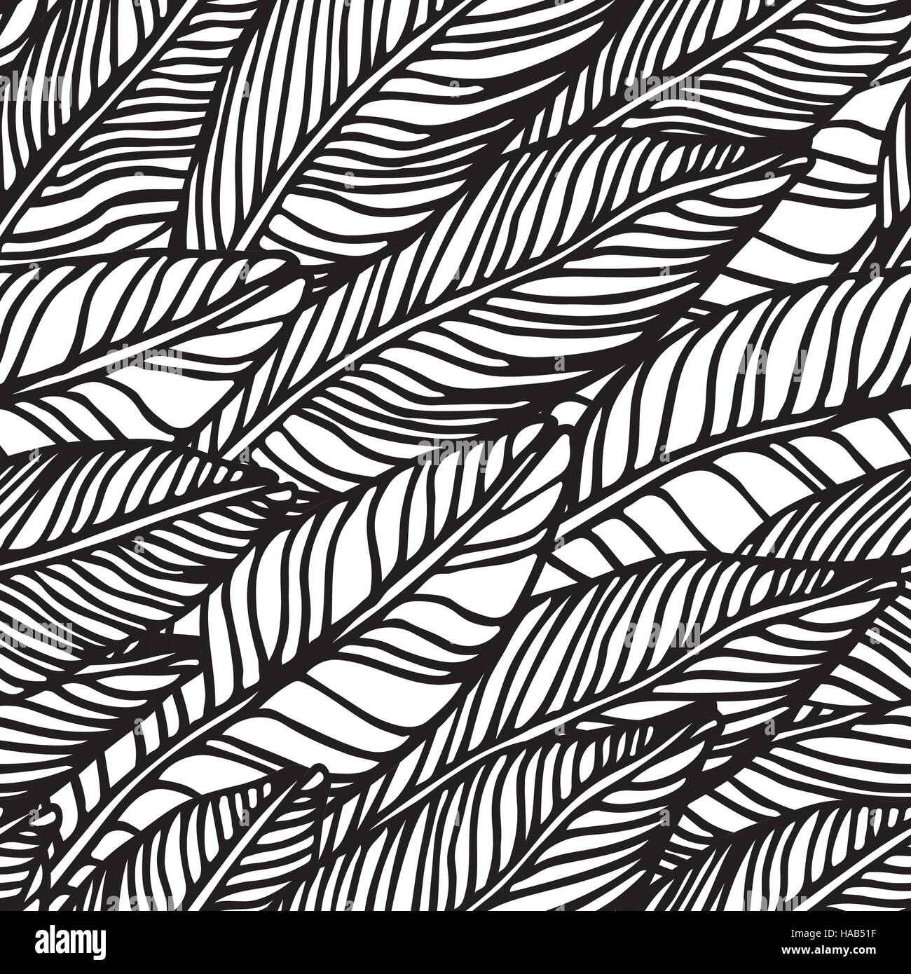 Beautiful seamless tropical jungle floral pattern background Stock ...