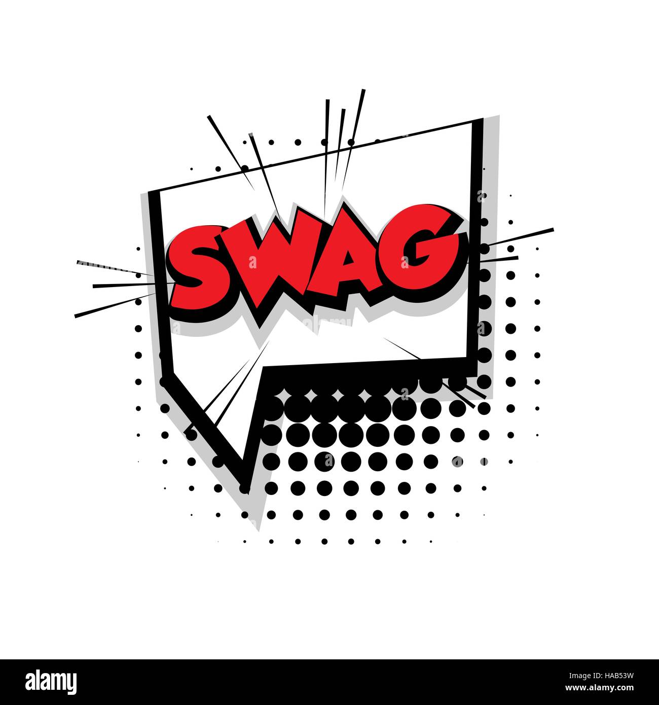 Comic Text Swag Sound Effects Pop Art Stock Vector Image And Art Alamy