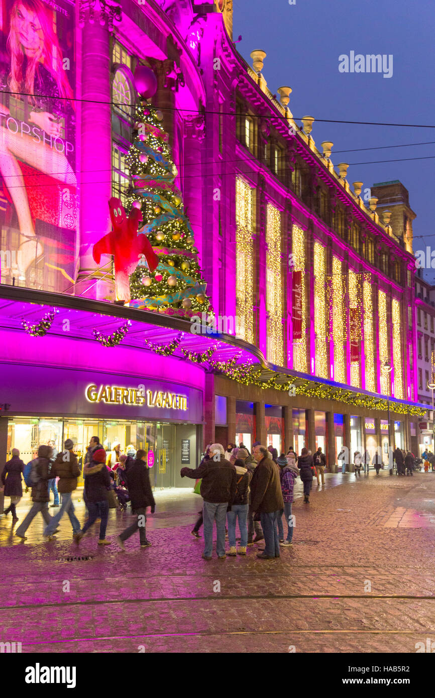 Galeries lafayette christmas lighting strasbourg hi-res stock photography  and images - Alamy