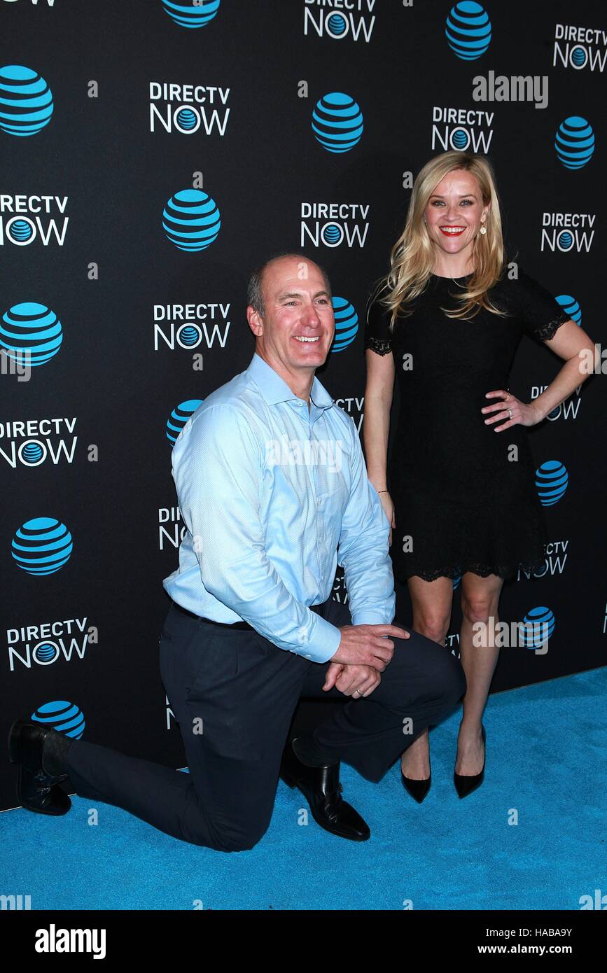 New York, NY, USA. 28th Nov, 2016. John Stankey and Reese Witherspoon