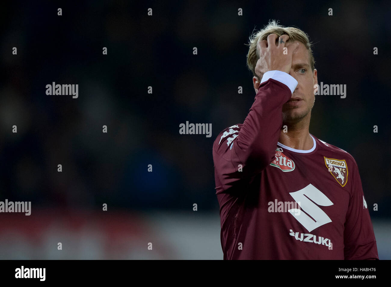 Turin, Italy. 29th November, 2016: Maxi Lopez of Torino FC looks on during the TIM Cup football match between Torino FC and AC Pisa. Credit:  Nicolò Campo/Alamy Live News Stock Photo