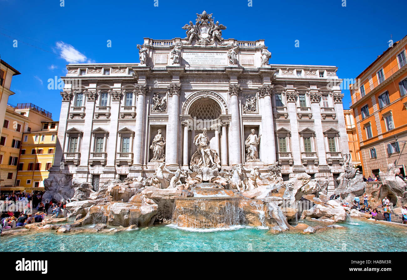 Trevi fountain, Rome Stock Photo