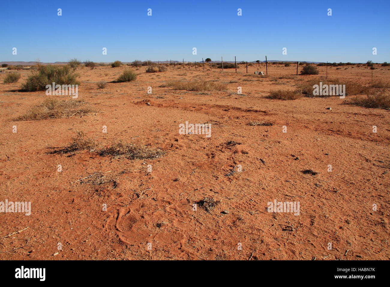Dry landscape of the Namaqualand region in the Northern Cape Province of South Africa image with copy space in landscape format Stock Photo