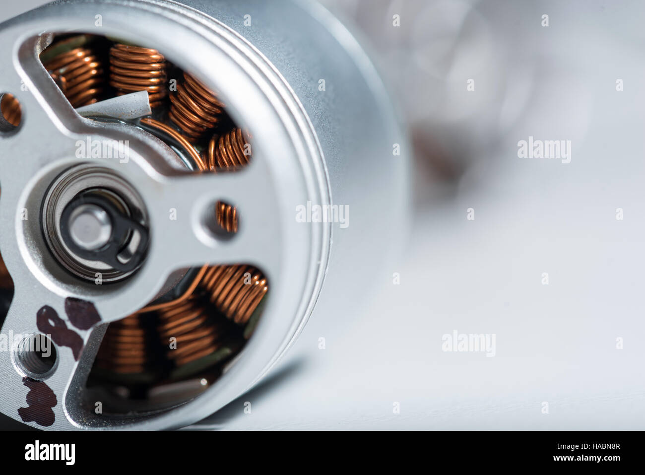 Close up of copper motor armature Stock Photo Alamy