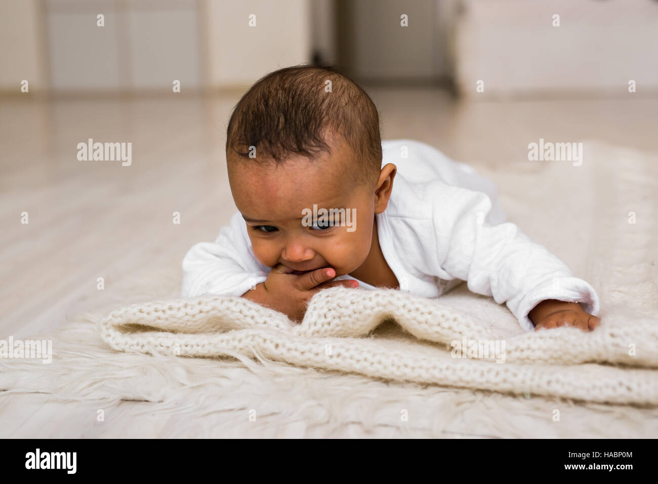 Portrait of a mixed race baby boy Stock Photo - Alamy