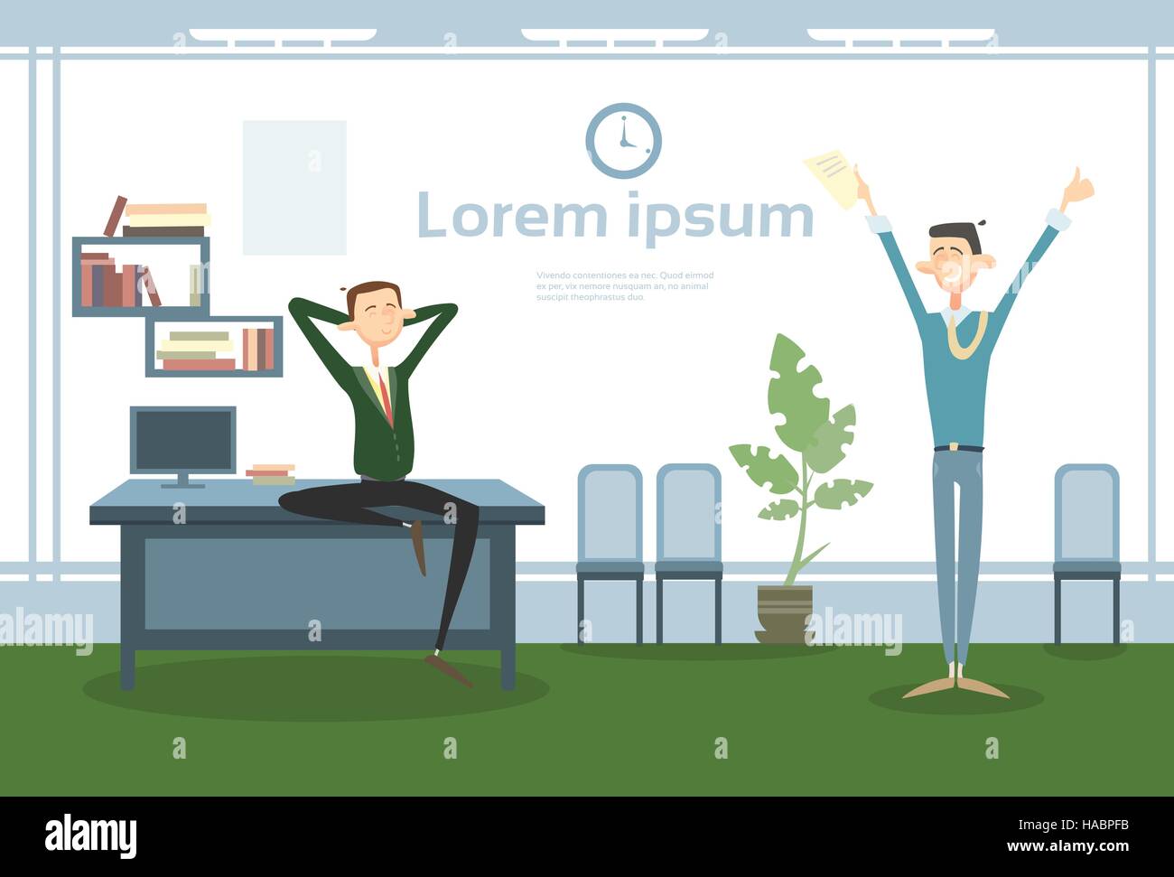 Business Man Group Interior Workplace, Businessman Manager Office