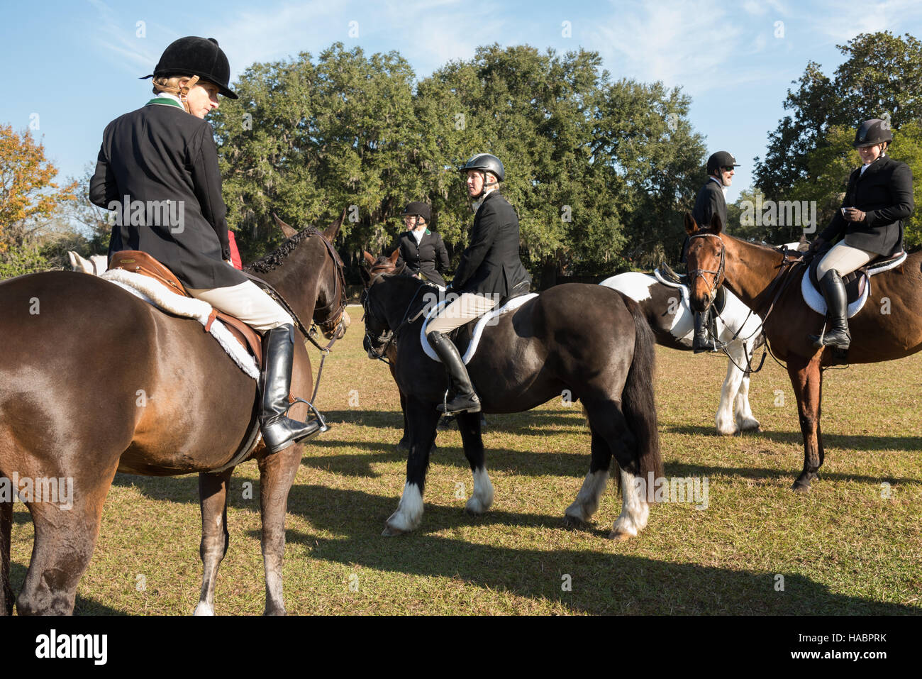 Middleton Hunt Riders gather for the Blessing of the Hounds marking the start of the ...