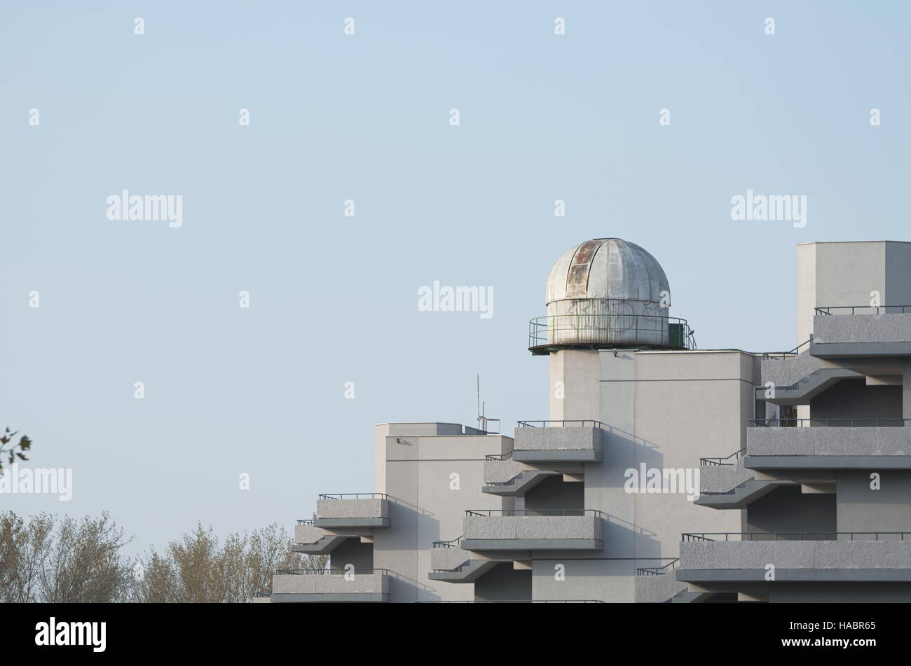 Observatory of Széchenyi István University in Győr, Hungary Stock Photo