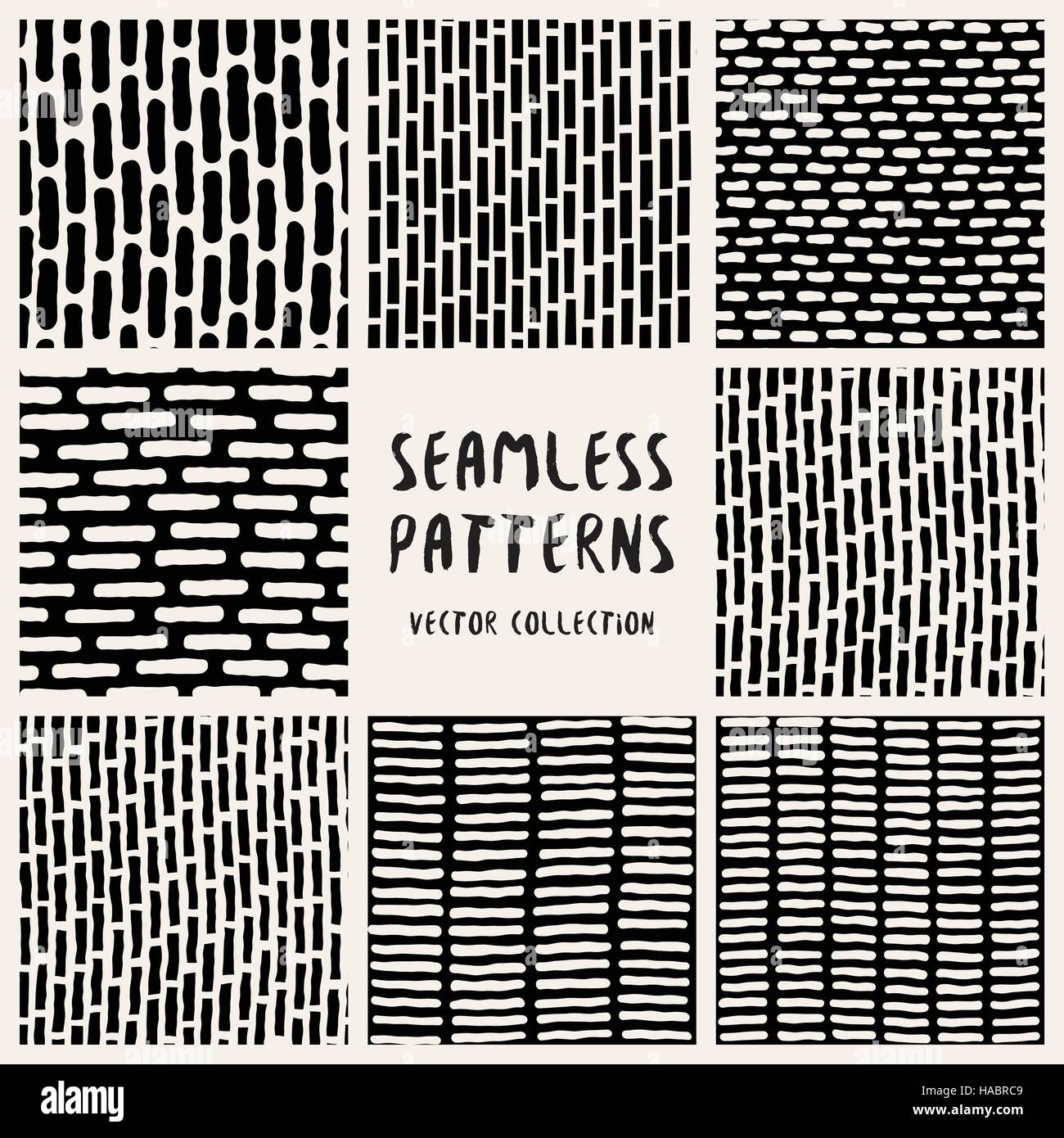 Set Geometric Vector Seamless Pattern Stock Vector Image & Art - Alamy