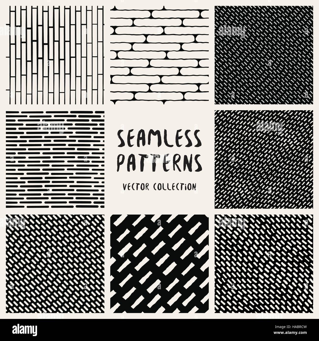 Set Geometric Vector Seamless Pattern Stock Vector Image & Art - Alamy