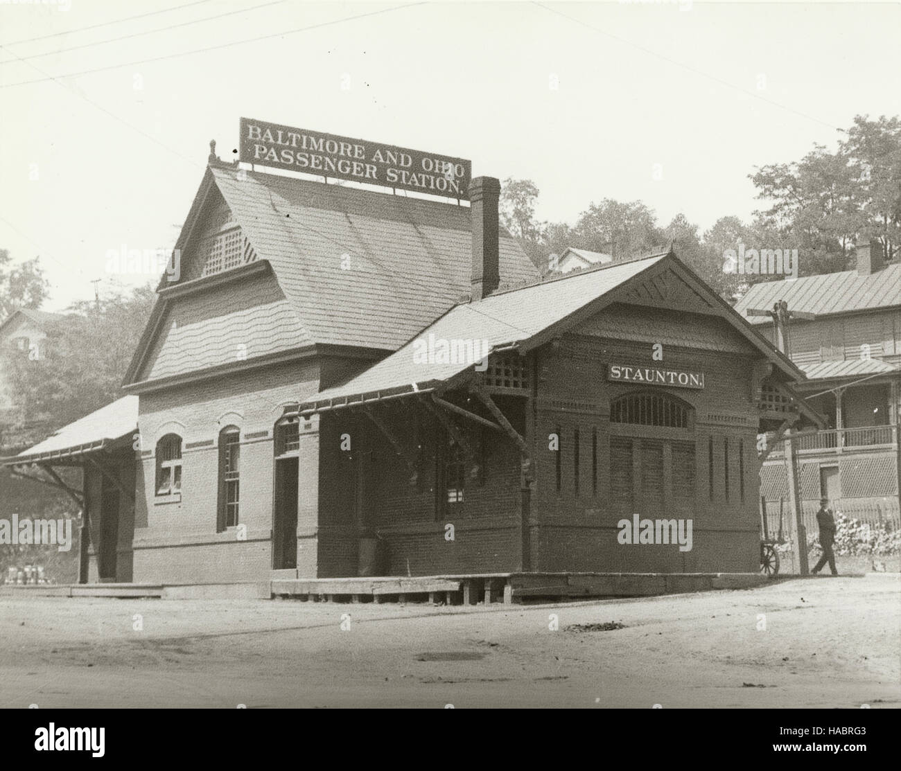 Baltimore & Ohio Station, Staunton, Virginia Stock Photo
