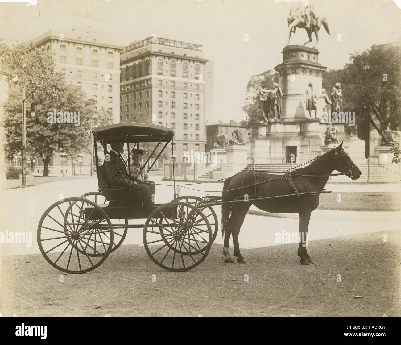 Carriage in Capitol Square, Richmond, Virginia Stock Photo