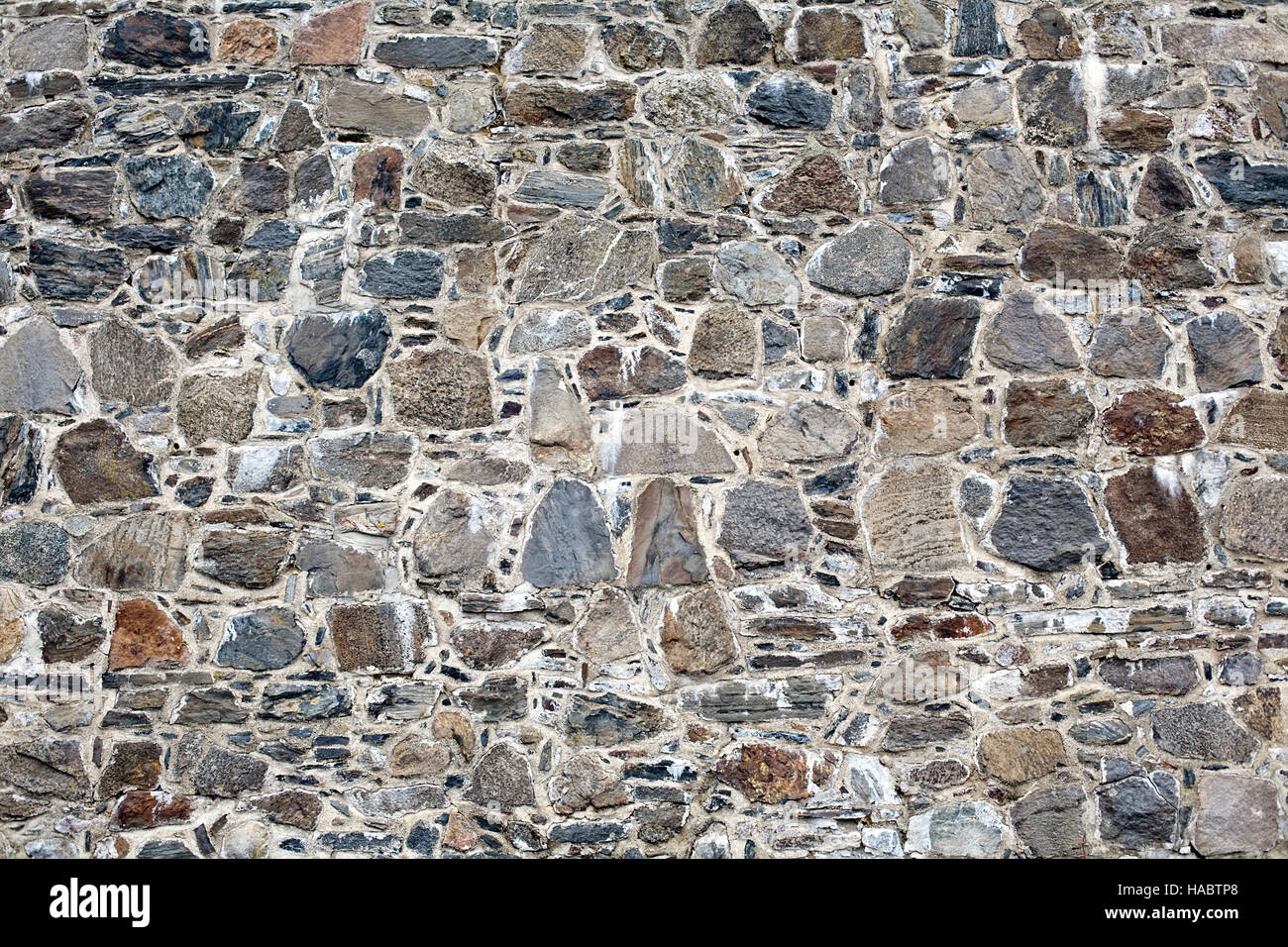 stone masonry wall pattern texture closeup Stock Photo