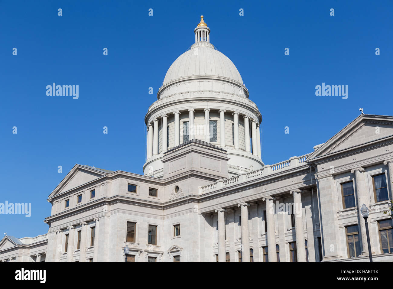 The Arkansas State Capitol in Little Rock, Arkansas. Stock Photo