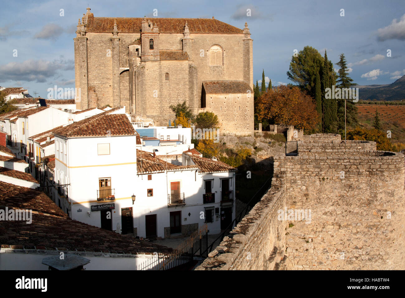 Ronda City walls and the Church of the Holy Spirit - Espiritu Santo ...
