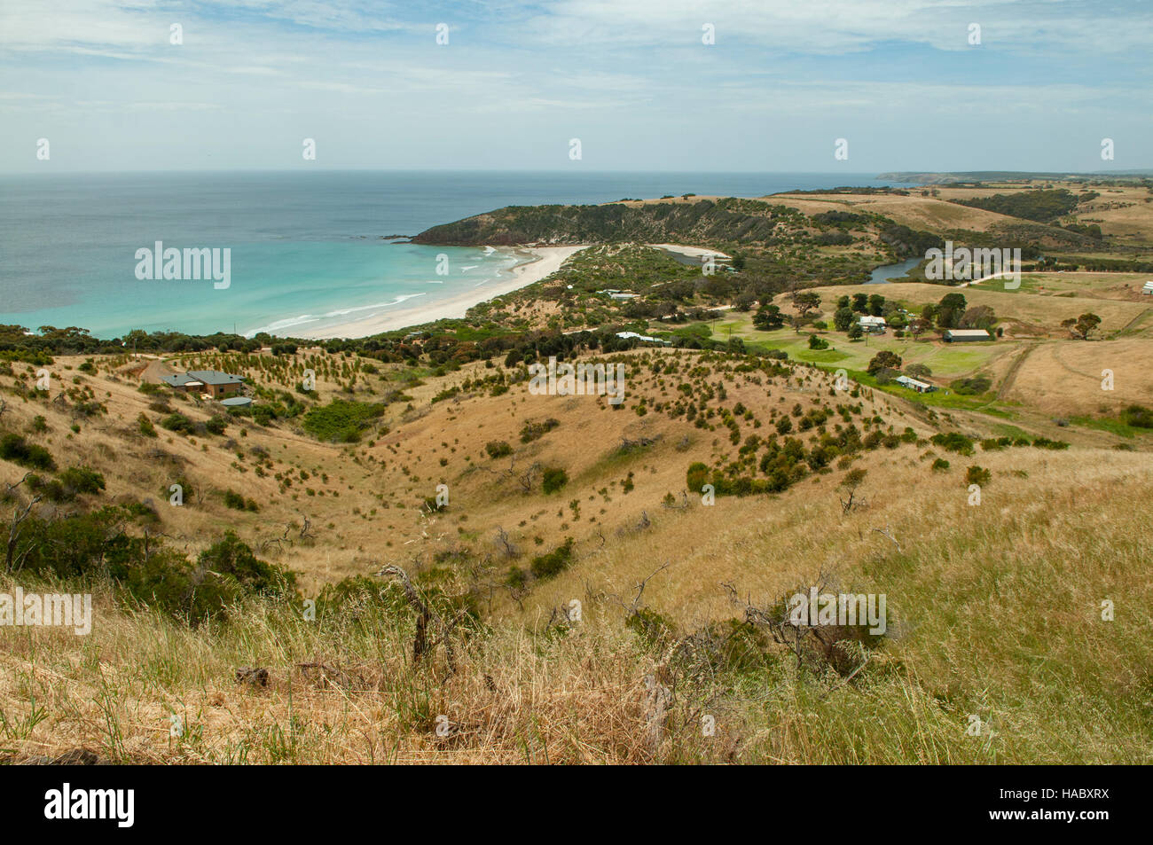 Snelling Beach Snelling Beach from Constitution Hill, Kangaroo Island, South Australia ...