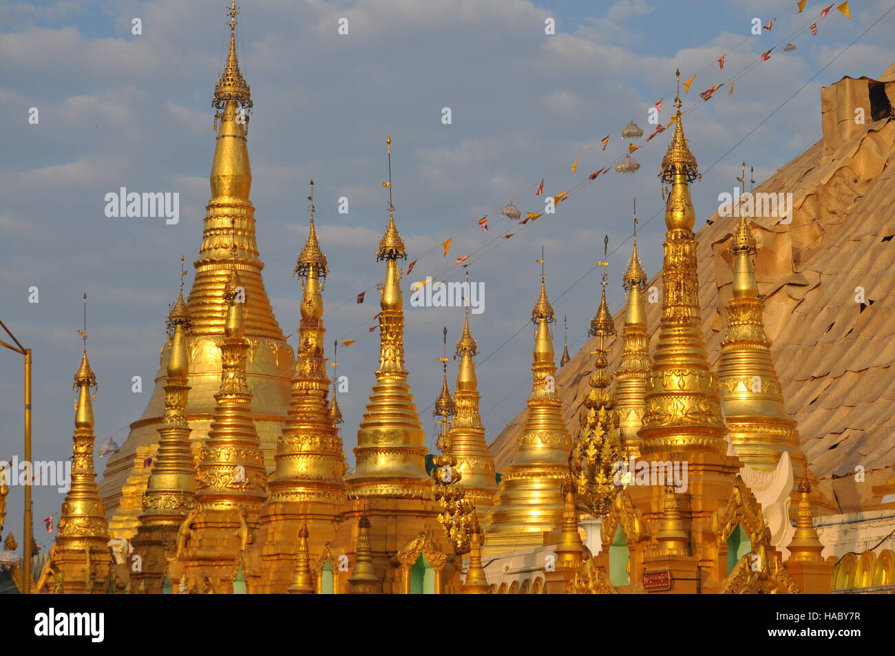 Shwedagon pagoda, Yangon, Myanmar, Rangoon Stock Photo