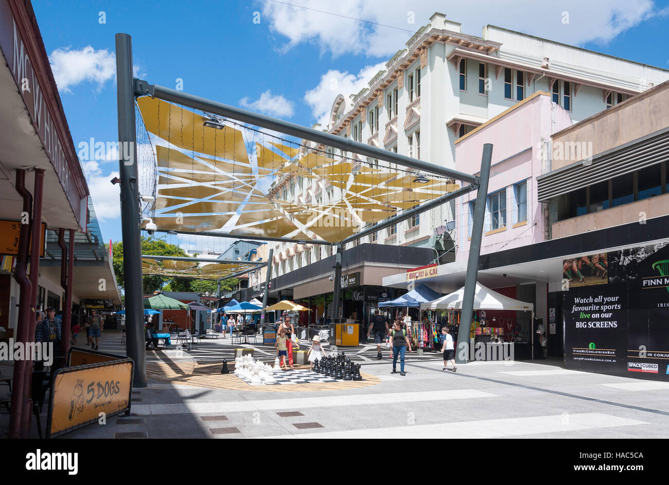 Brunswick Street Mall, Fortitude Valley, Brisbane, Queensland, Australia Stock Photo Alamy