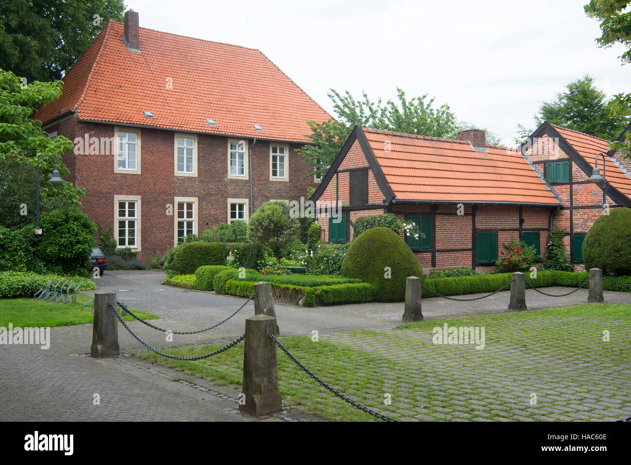 Deutschland, Nordrhein-Westfalen, Kreis Steinfurt, Metelen, Gebäude des ehemaligen Stift Metelen Stock Photo