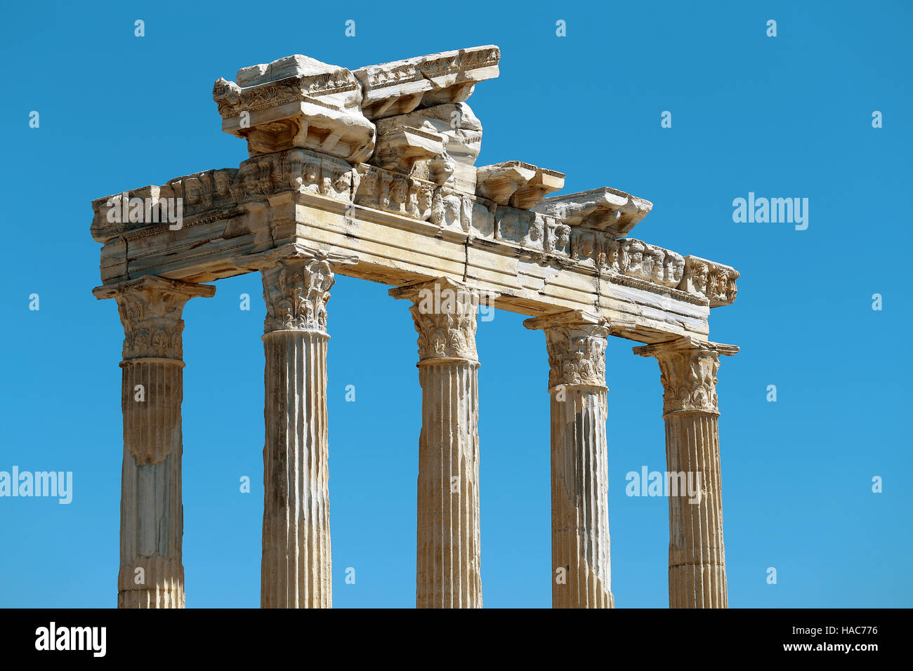 Photo scenery from the temple of Apollo in Side Turkey Stock Photo Alamy