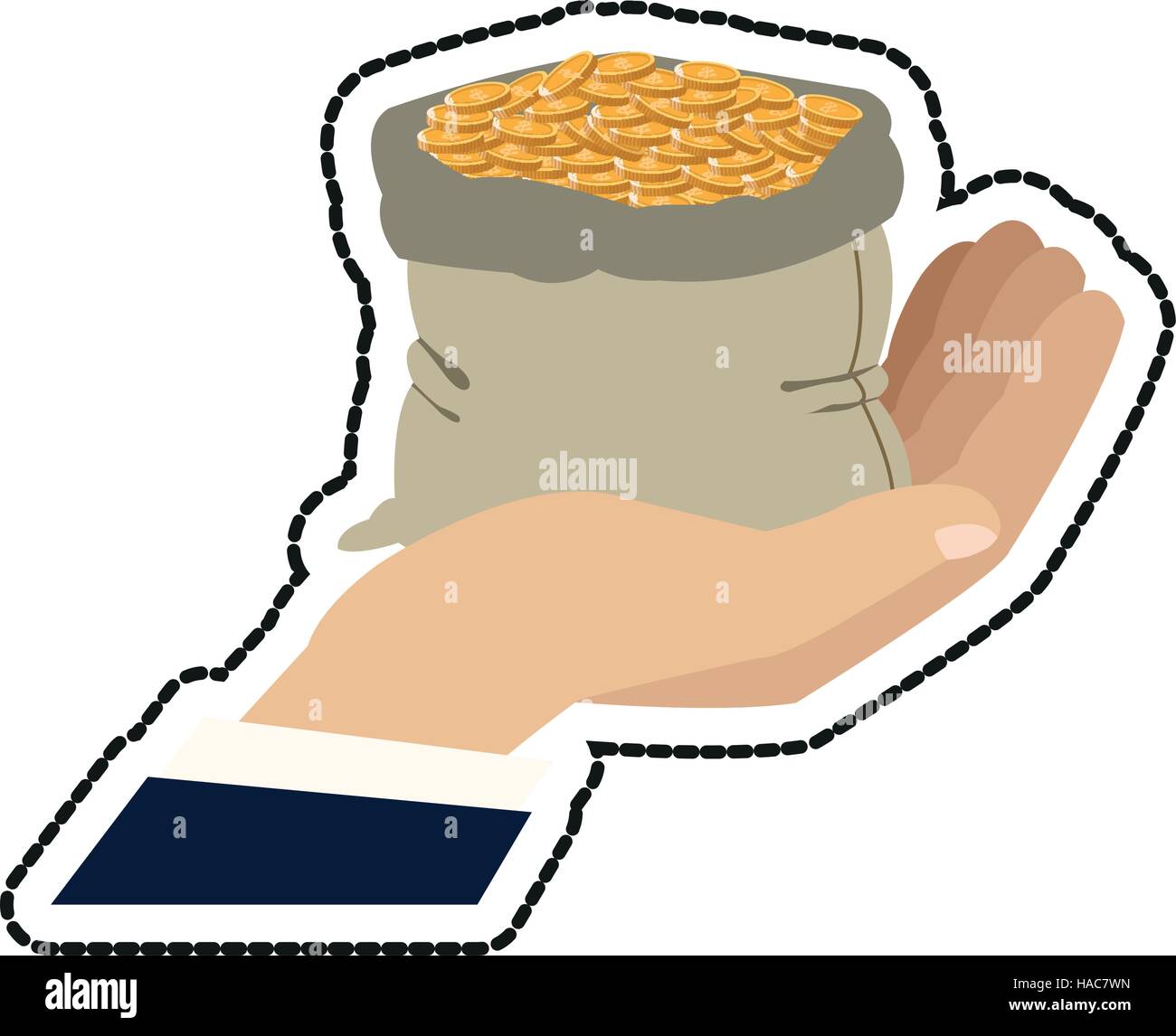 Isolated money bag design Stock Vector Image & Art - Alamy