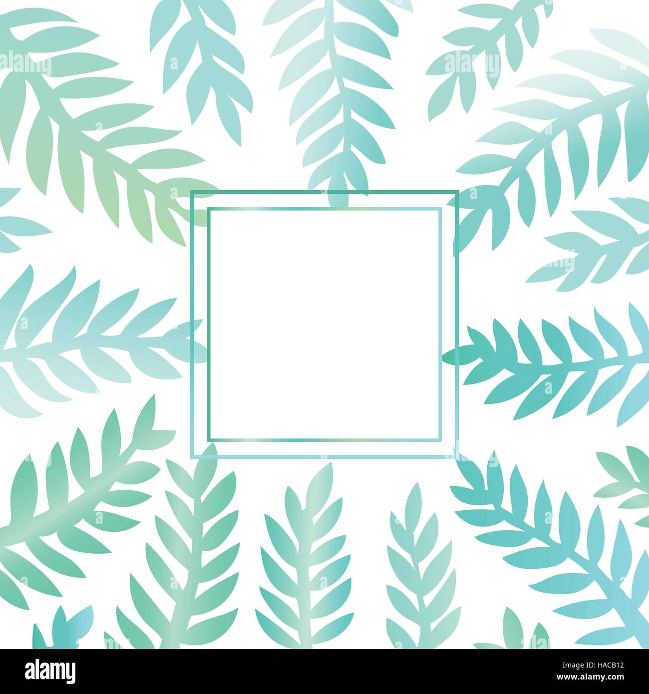 Background with green leaves Stock Vector Image & Art - Alamy