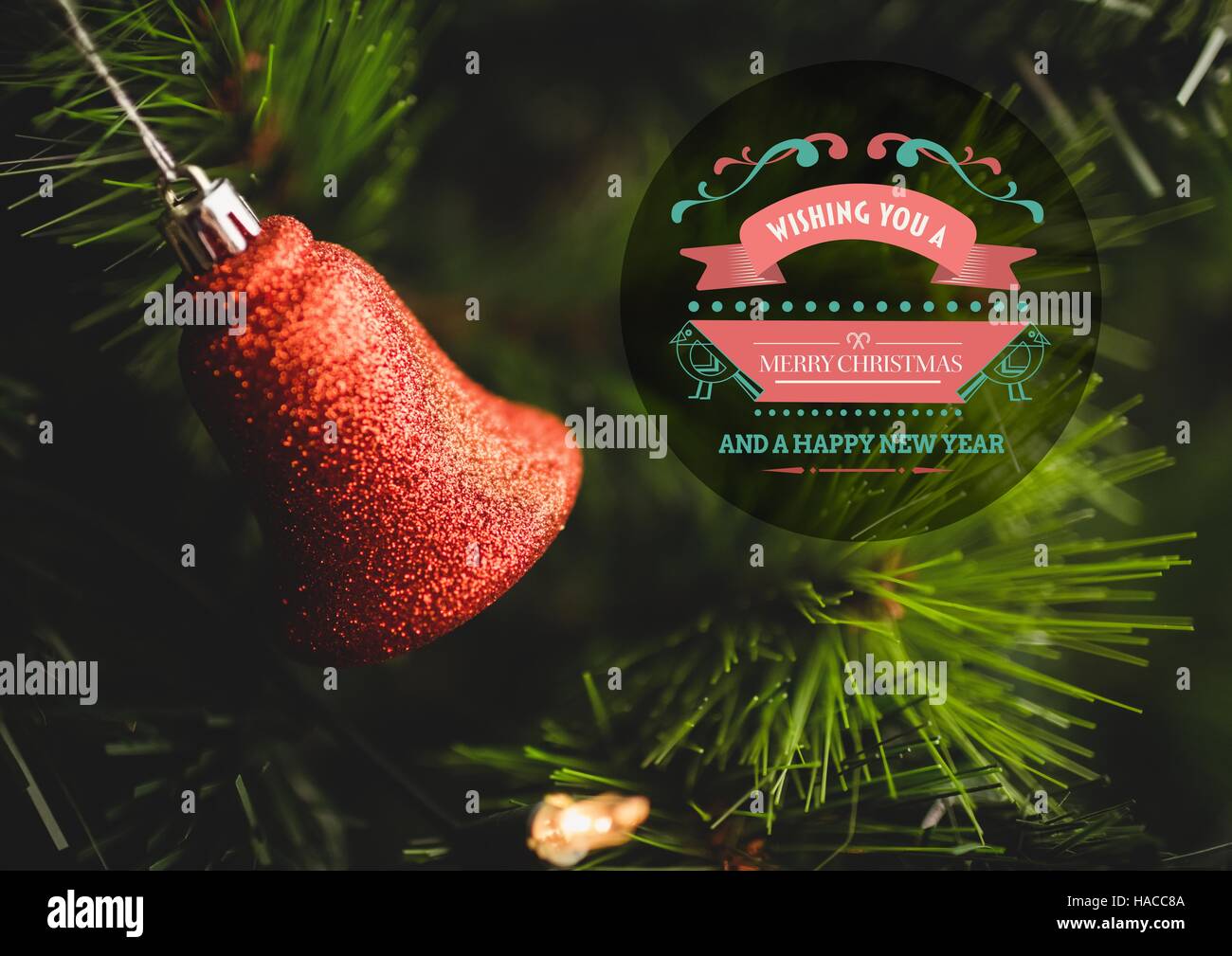 Merry christmas and happy new year message hi-res stock photography and ...