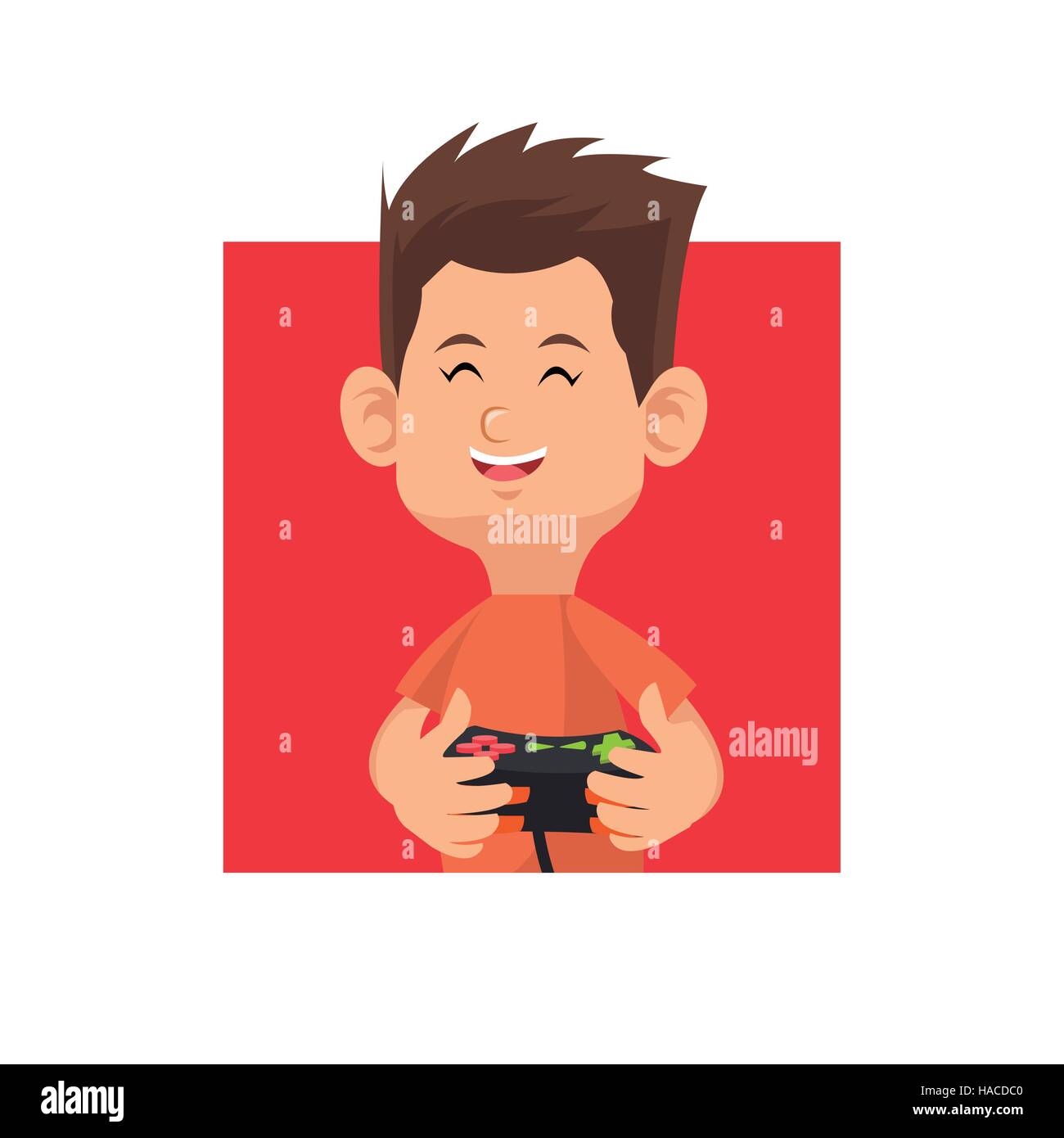 Premium Vector  Teenager boy child playing online video game on computer  isolated flat cartoon character in