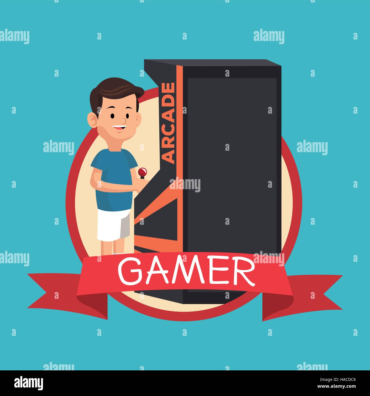 Vintage arcade machine Stock Vector Images - Alamy