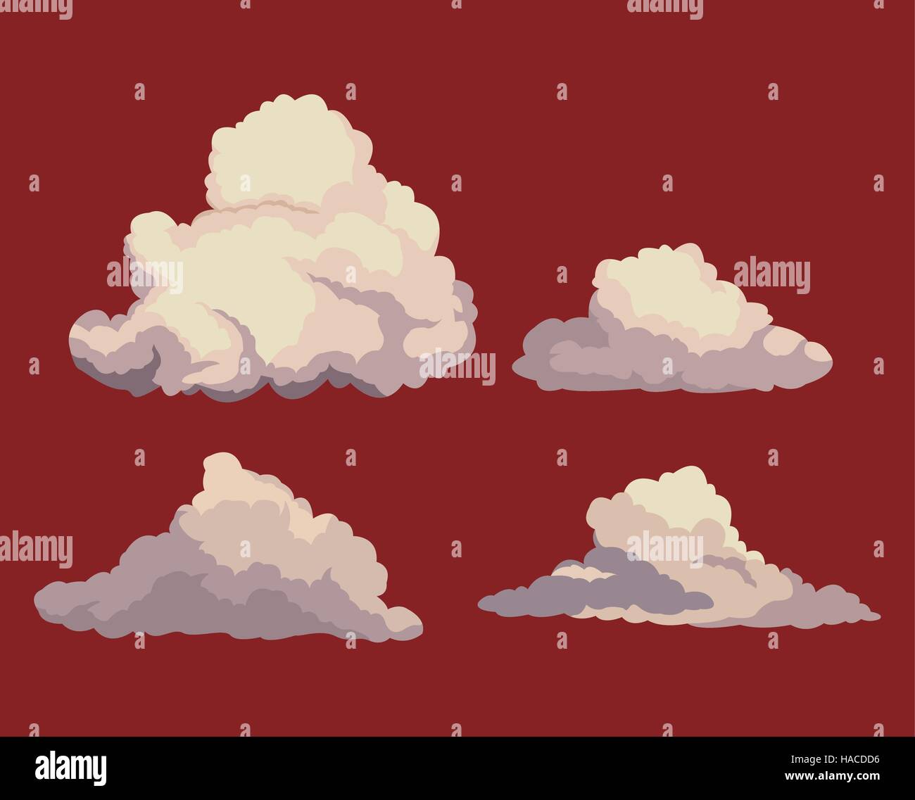 sky clouds red background design Stock Vector Image & Art - Alamy