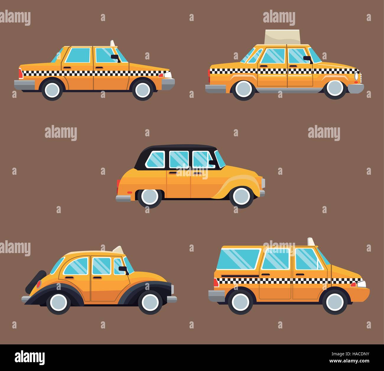 set different taxi car side view Stock Vector Image & Art - Alamy
